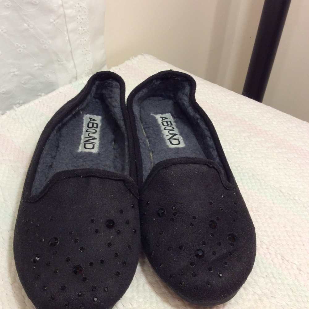 Women’s New Abound Black Gem Toe Flats